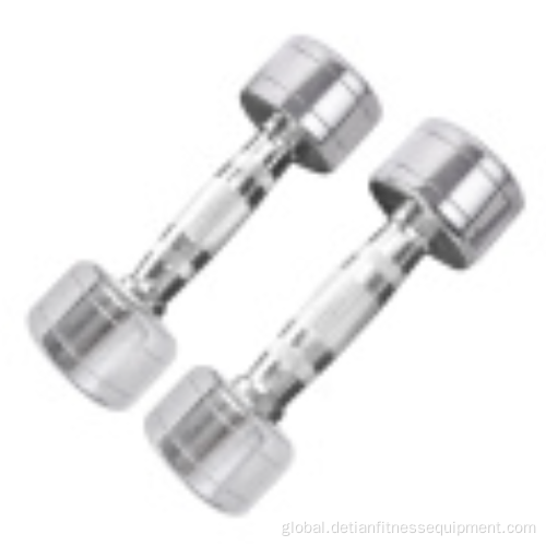 Electroplated Dumbbell cordes battle rope 6kg free weights dumbbells set Supplier